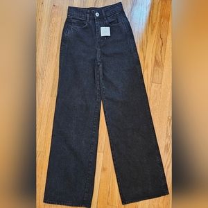 ZARA high rise, wide leg jeans